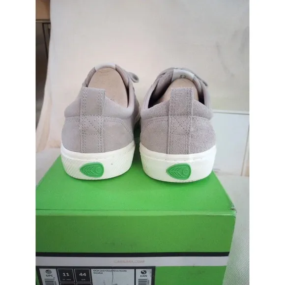 CARIUMA Suede Sneaker OCA Low Grey Men 11 Women 12.5 Cap Toe Skate Shoe NEW $105