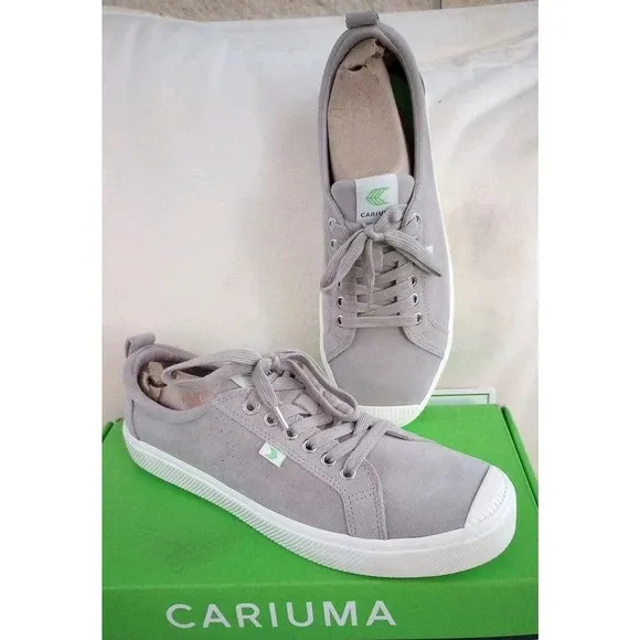 CARIUMA Suede Sneaker OCA Low Grey Men 11 Women 12.5 Cap Toe Skate Shoe NEW $105