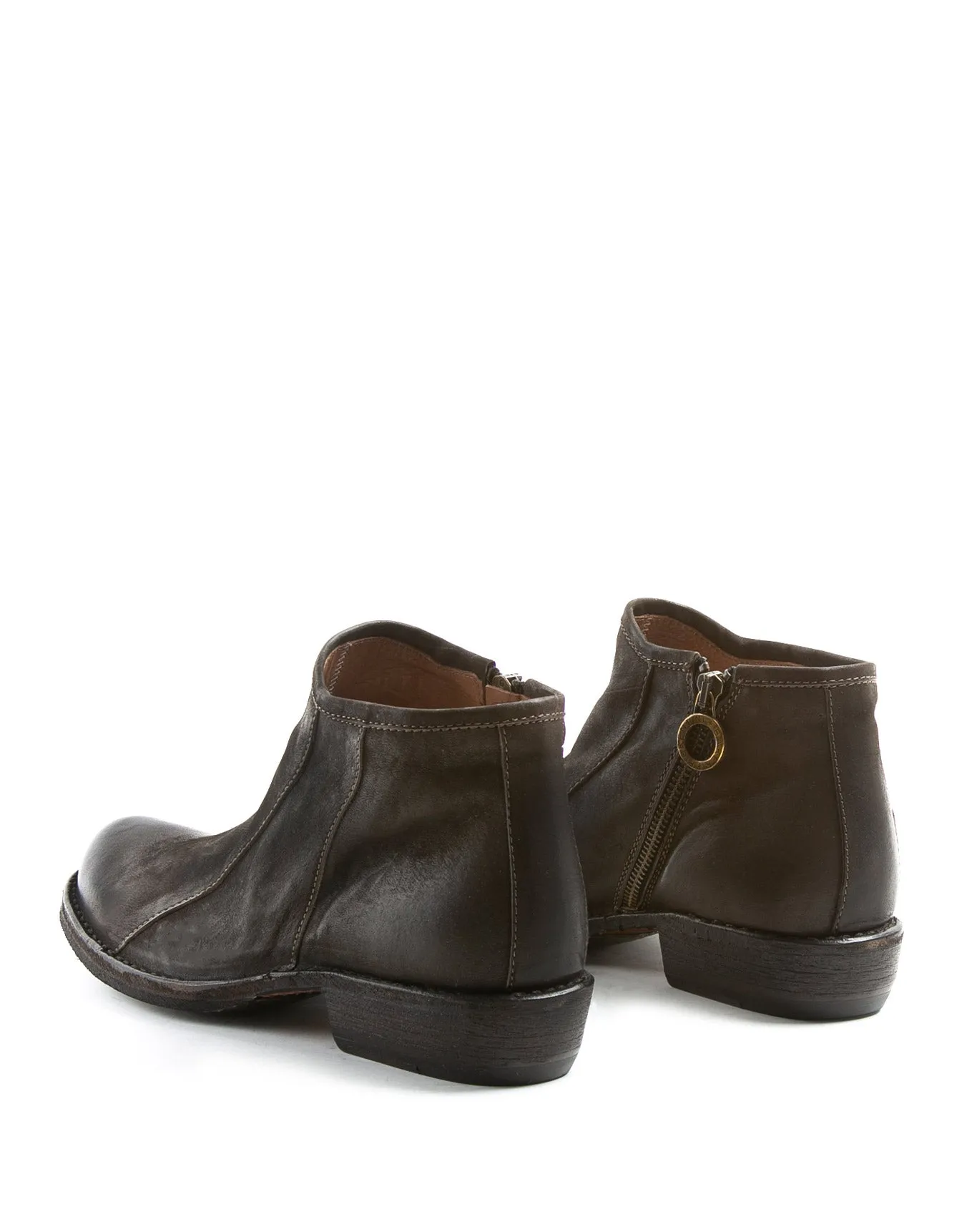 CARP Brown Leather Ankle Boots