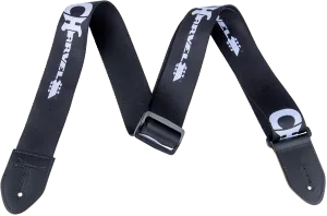 Charvel® Strap, Black with White Logo