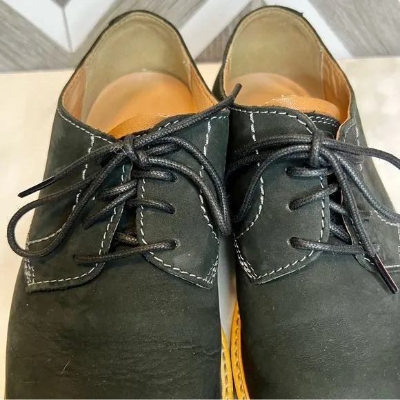 Clarks Atticus Lace Men's Black Nubuck Leather Lace Up Derby Shoes size 7