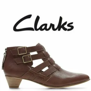 Clarks Mena Poppy Tan Leather | Size 6