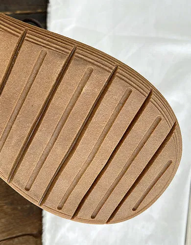 [Clearance] Wide Toe Box Brogue Style Oxford Shoes (40)