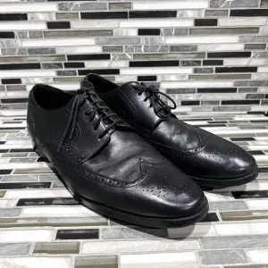 Cole Haan Grand OS C23793 Jefferson Leather Black Wingtip Shoes‎ Mens Size 13 M