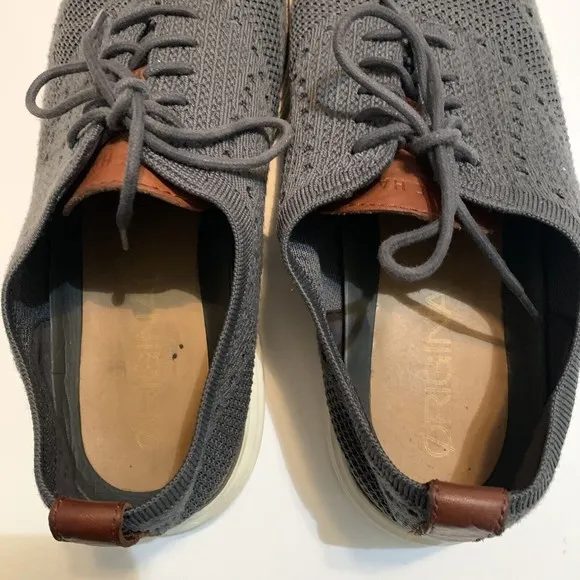 Cole Haan Original Grand Stitchlite Wingtip Oxford Gray C27961 Men Size 10.5 M
