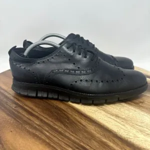 Cole Haan Zerogrand Wingtip Oxford Men's 10.5 M Black C23738 Shoes