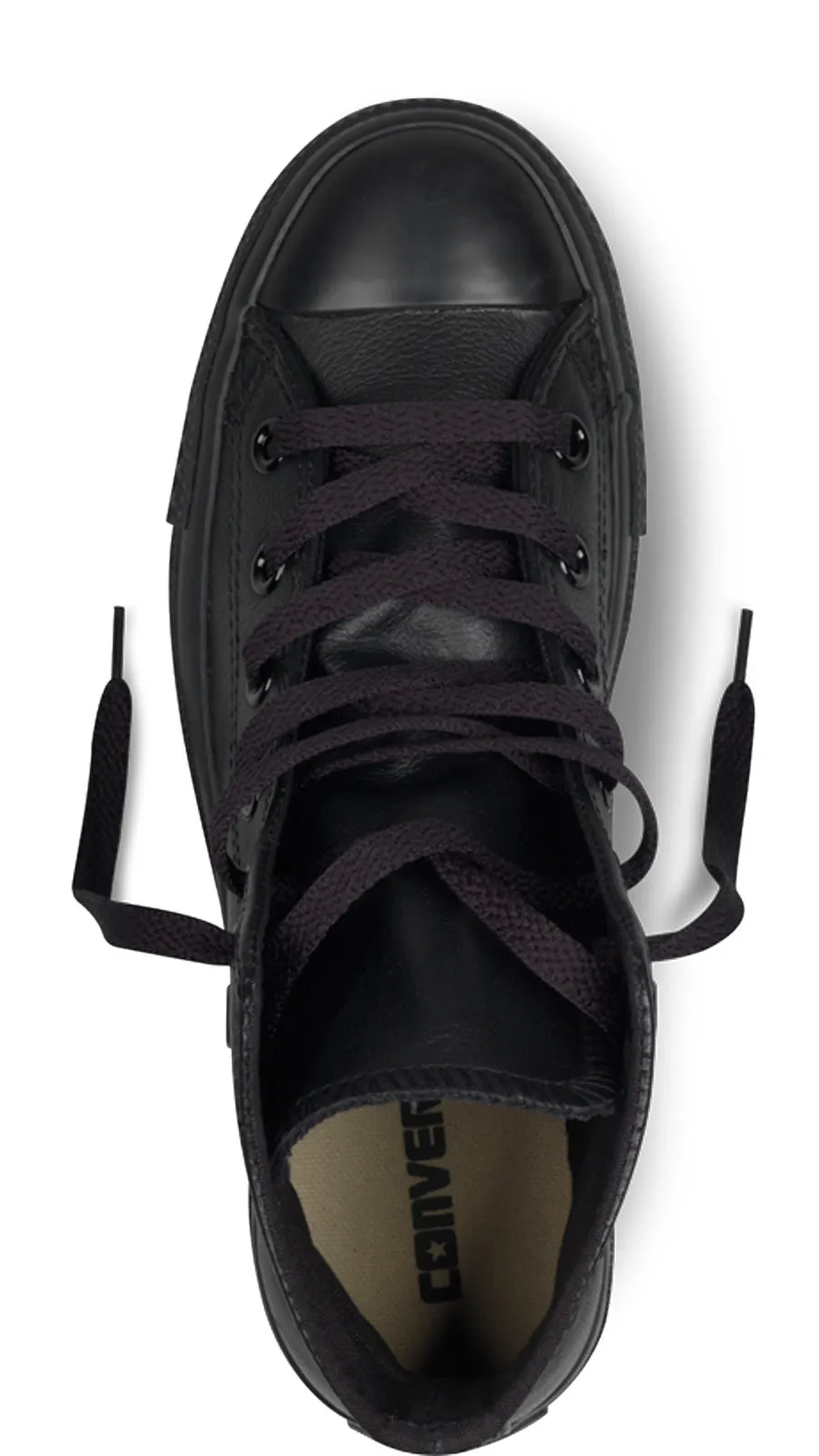 Converse Chuck Taylor All Star Hi Top Leather Black Monochrome