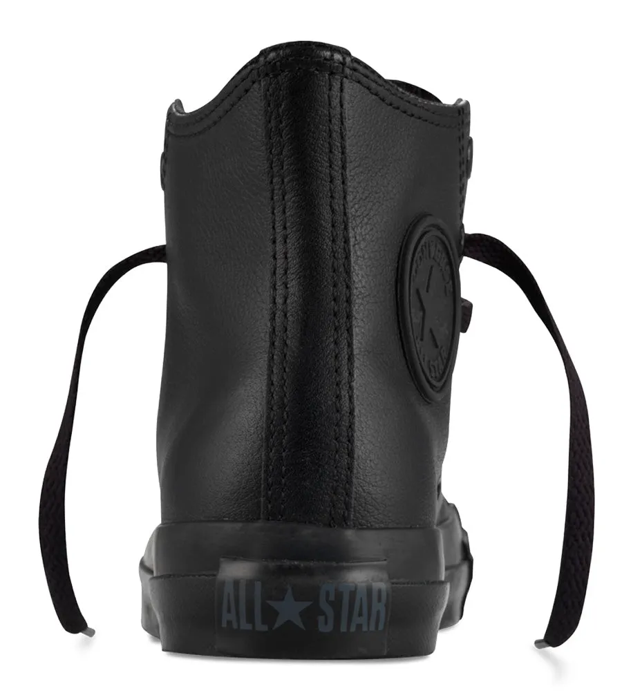 Converse Chuck Taylor All Star Hi Top Leather Black Monochrome