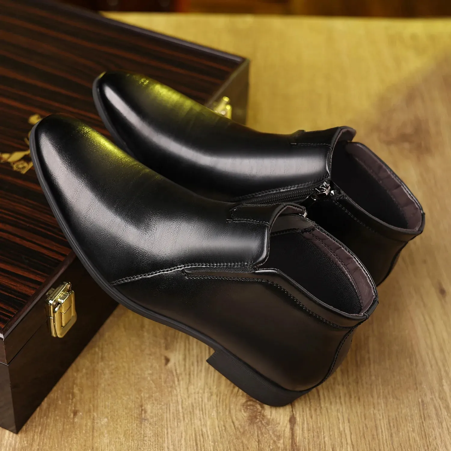 Crafted Luxe Retro Ankle Boots