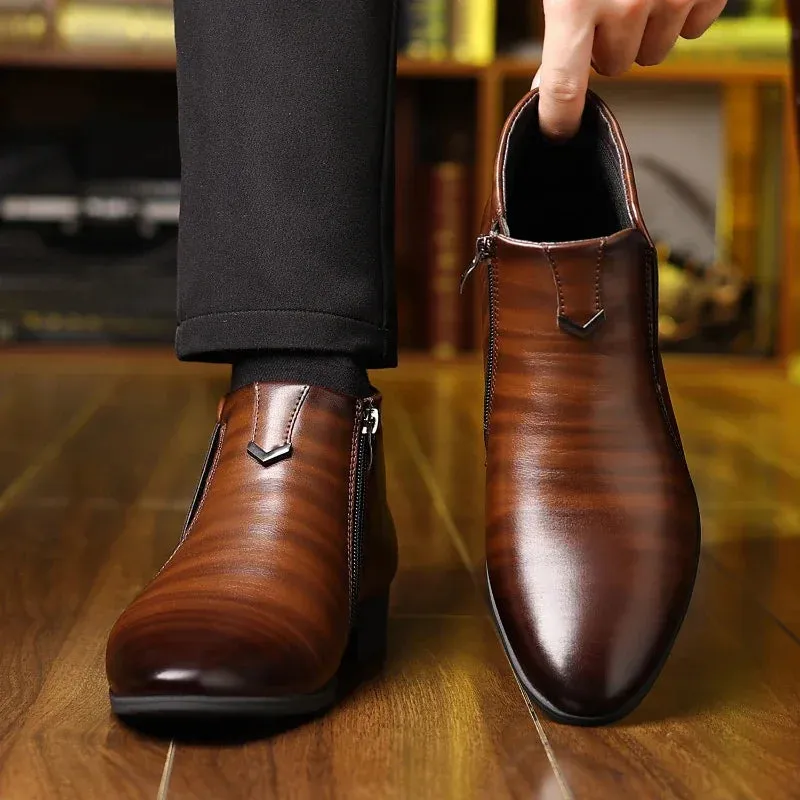 Crafted Luxe Retro Ankle Boots
