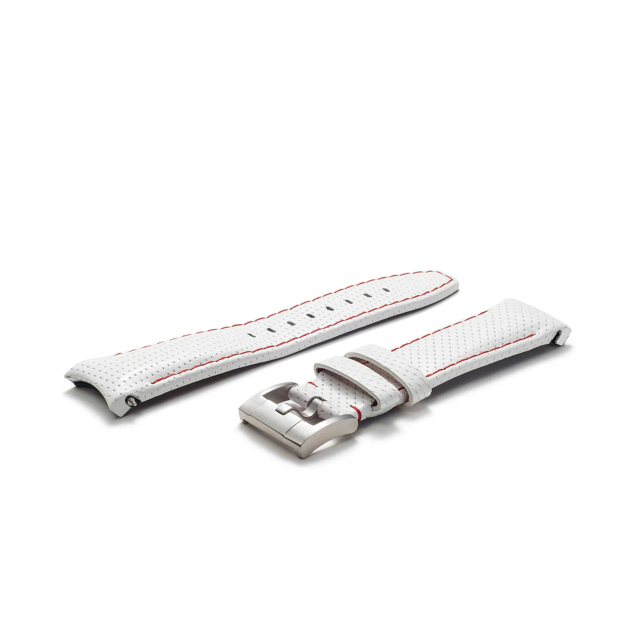 Curved End Racing Leather Strap for Rolex Submariner with Tang Buckle