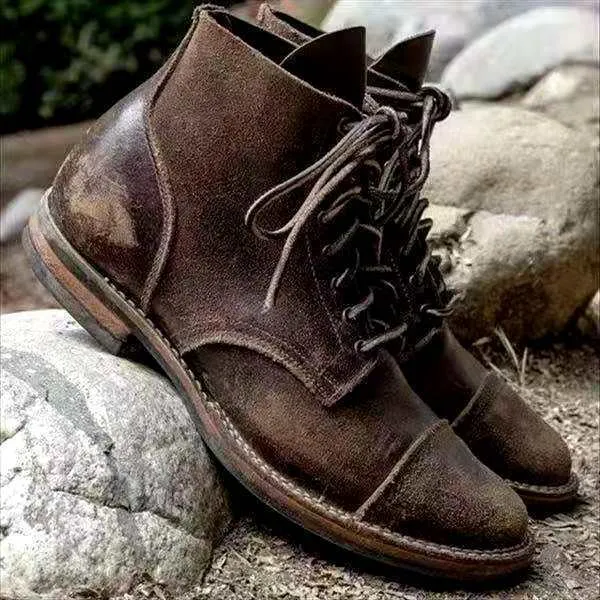 David | retro lace-up boots