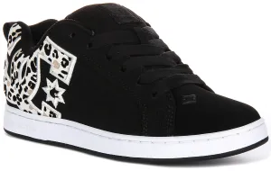 Dc Shoes COURT GRAFFIK In Black Leopard for Women