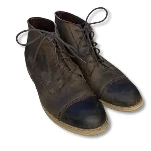 denim supply ralph lauren Distressed damian Leather Ankle Boots Size 10 D