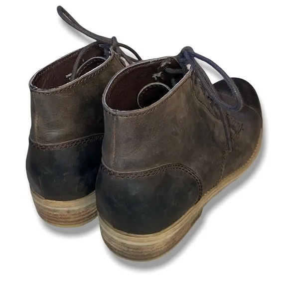 denim supply ralph lauren Distressed damian Leather Ankle Boots Size 10 D