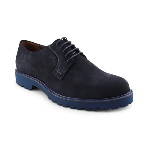 Derby in camoscio blu