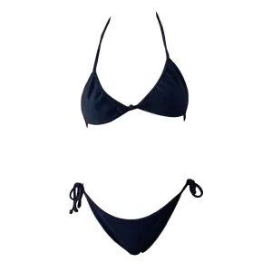 Dior Black Perforated Logo Bikini