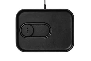 Dual Wireless Charging Tray in Black