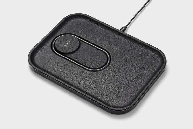 Dual Wireless Charging Tray in Black