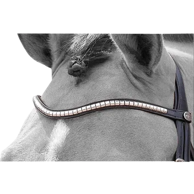 Dy'on Dressage Silver Clincher V-Shaped Browband NE02M