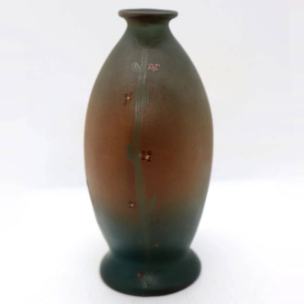 Early American Weller Pottery Dickens Ware II Monk Portrait Vase