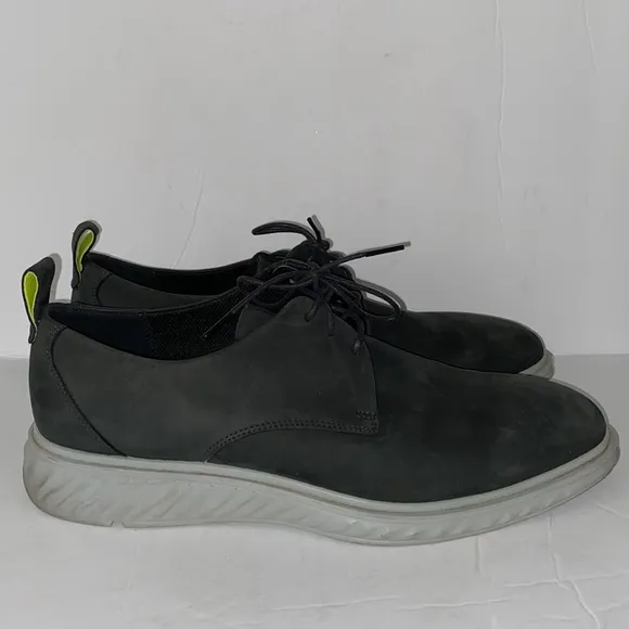 Ecco Sr.1 Hybrid Lite Black Nubuck Suede Lace Up Oxford Shoe