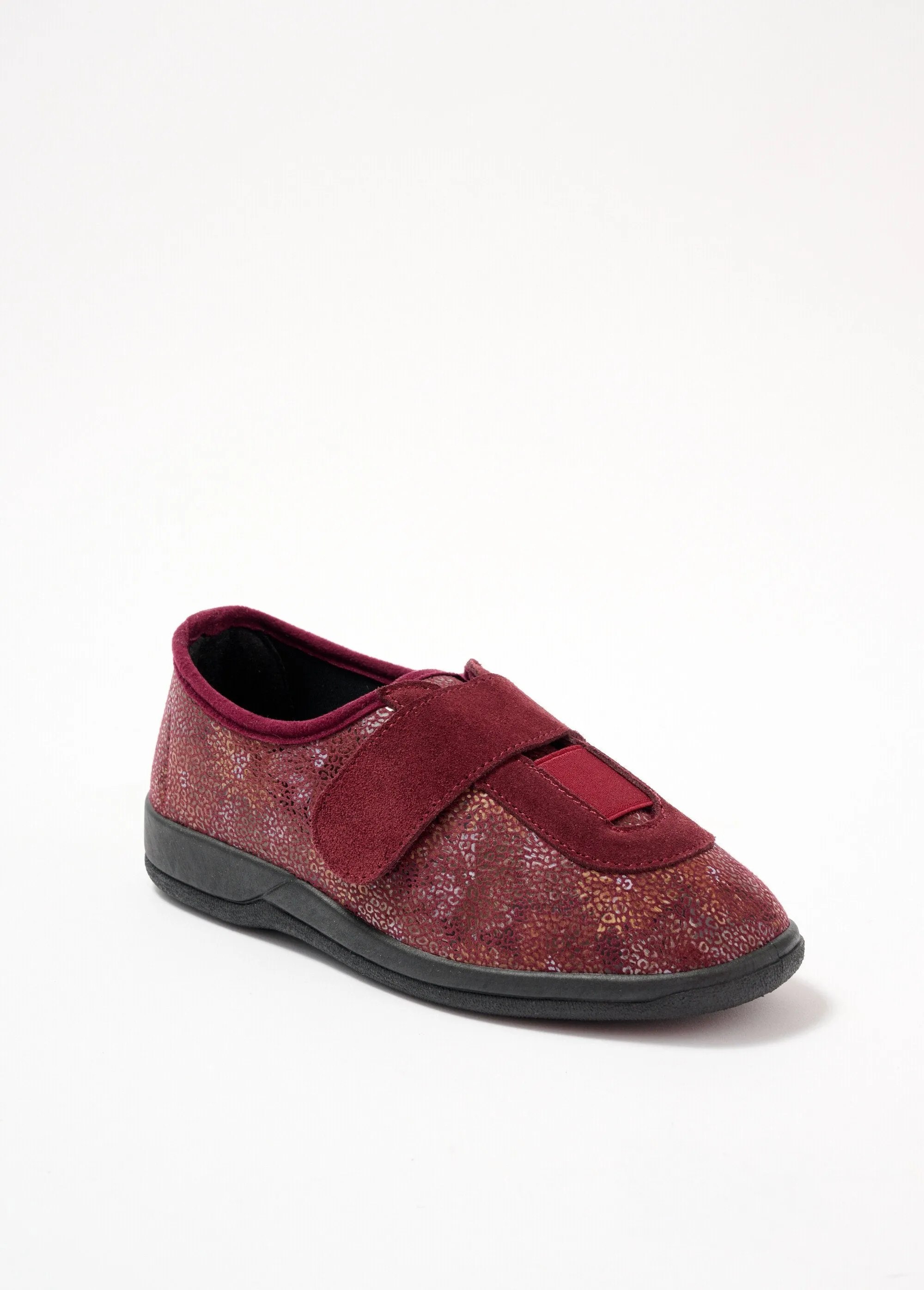 Elasticated wide-width velcro Derbies