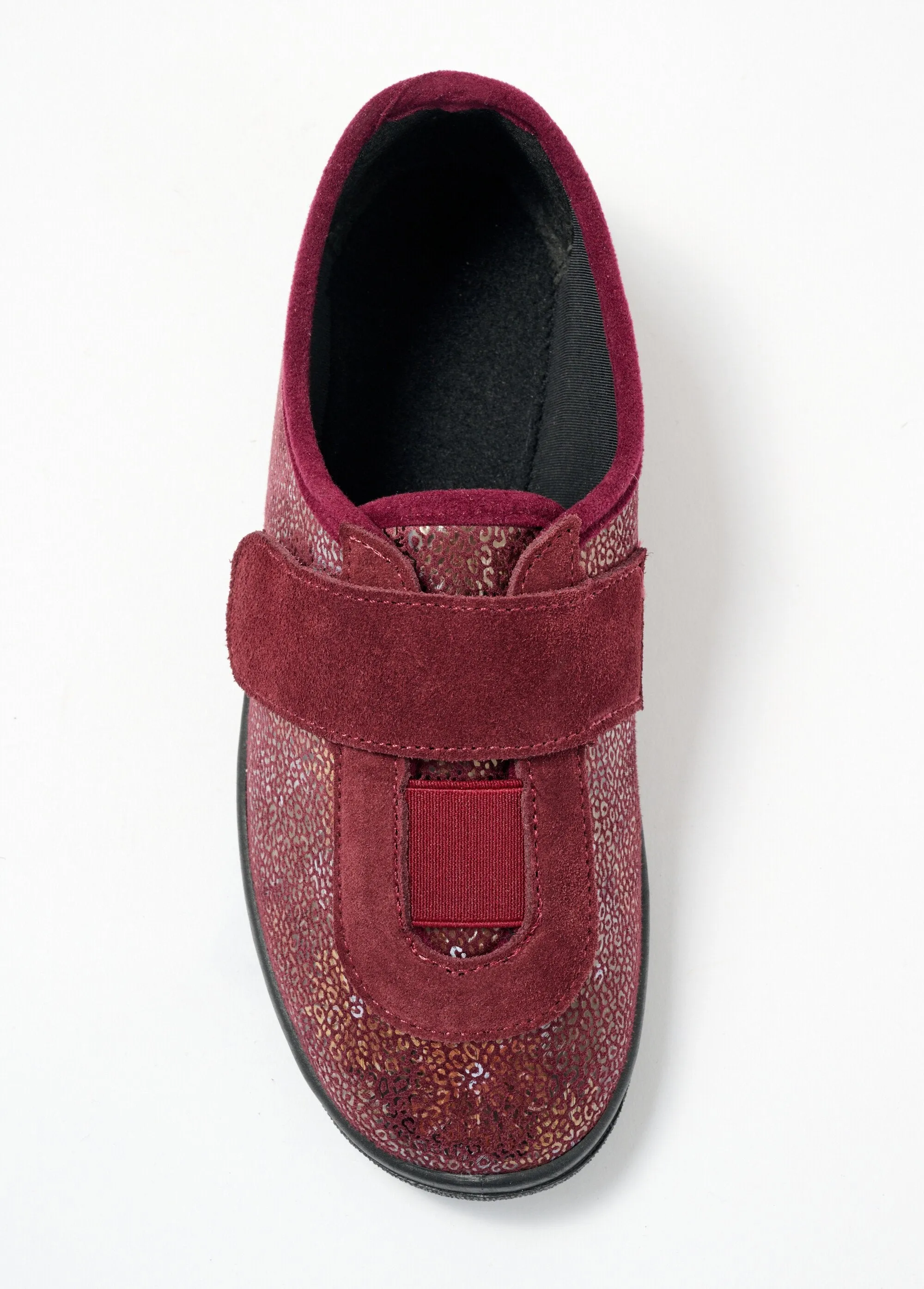 Elasticated wide-width velcro Derbies