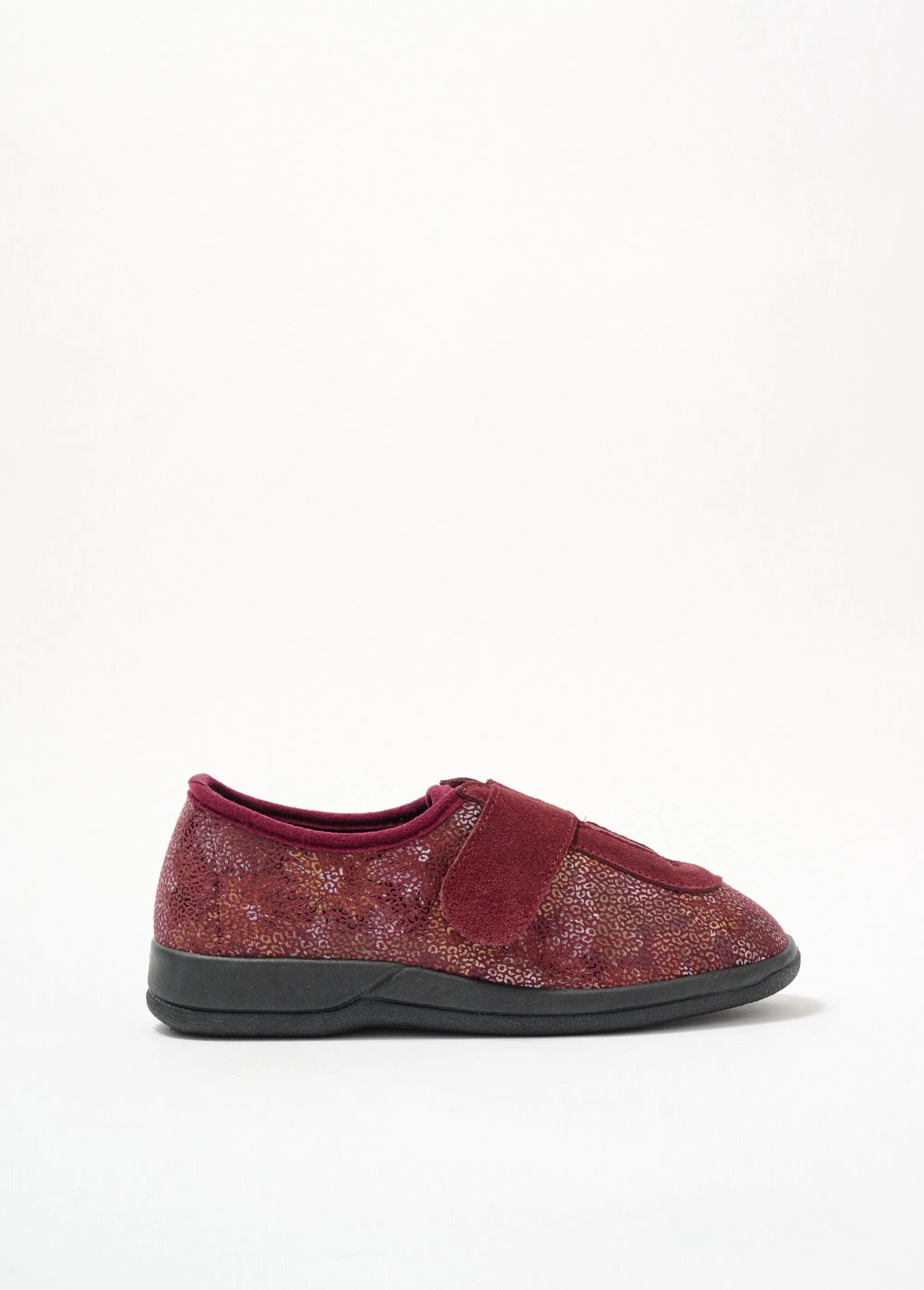 Elasticated wide-width velcro Derbies
