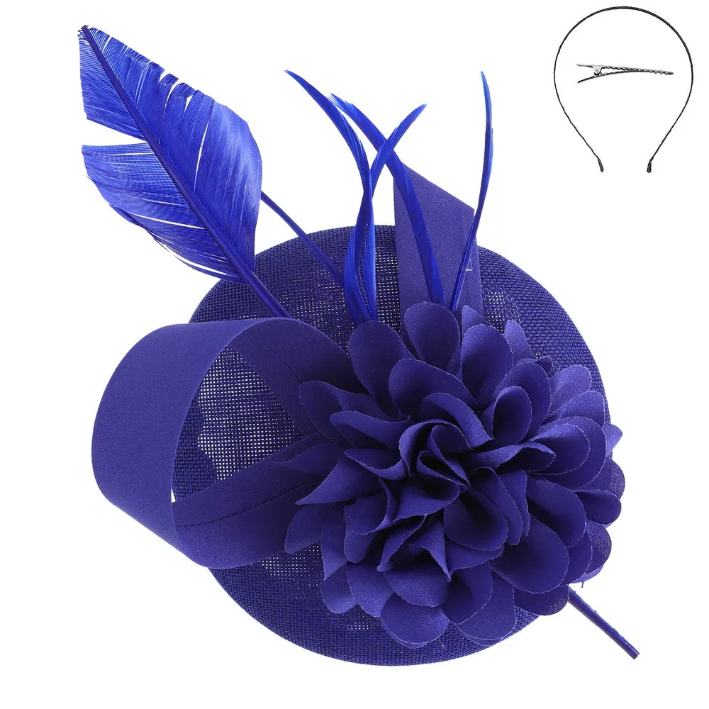Feather Flora & Loop Disc Fascinator