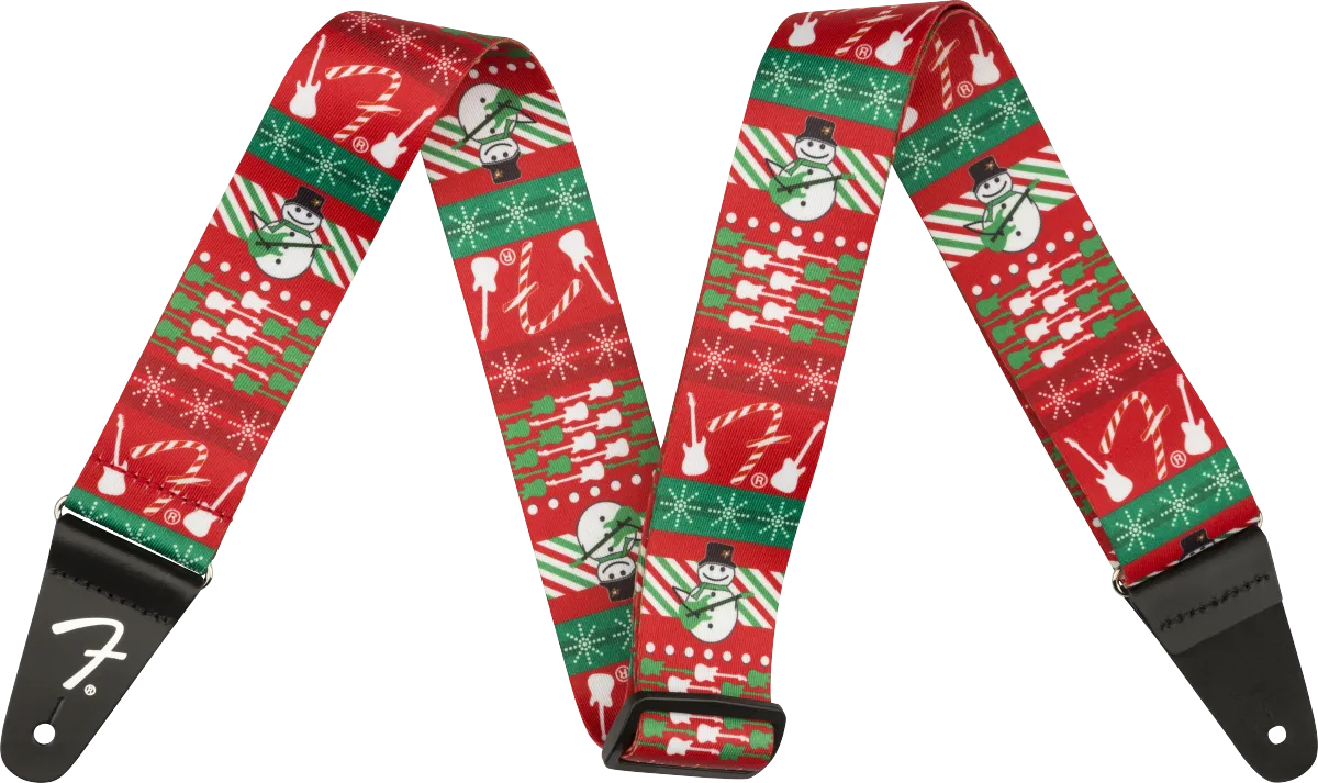 Fender® Ugly Xmas Sweater Strap, Snowman