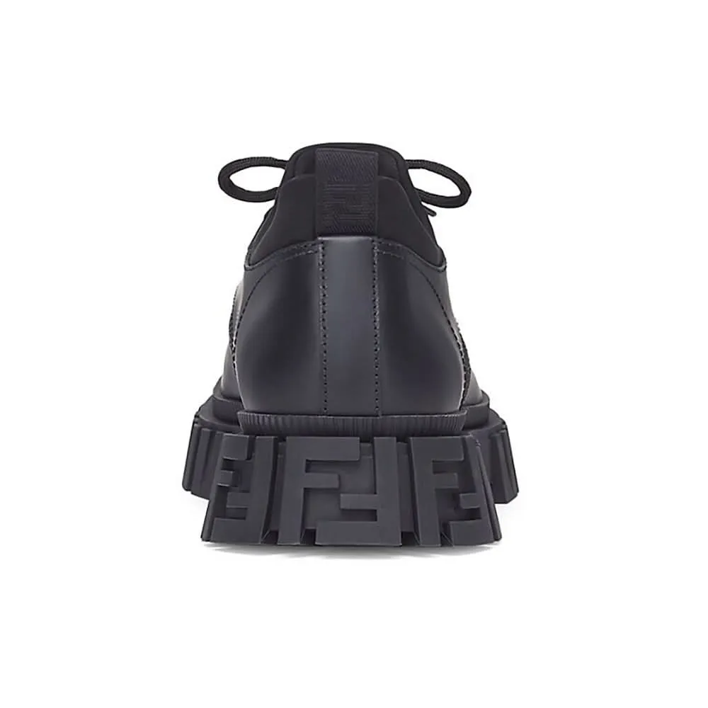 Fendi Leather Double F Oxford Shoes