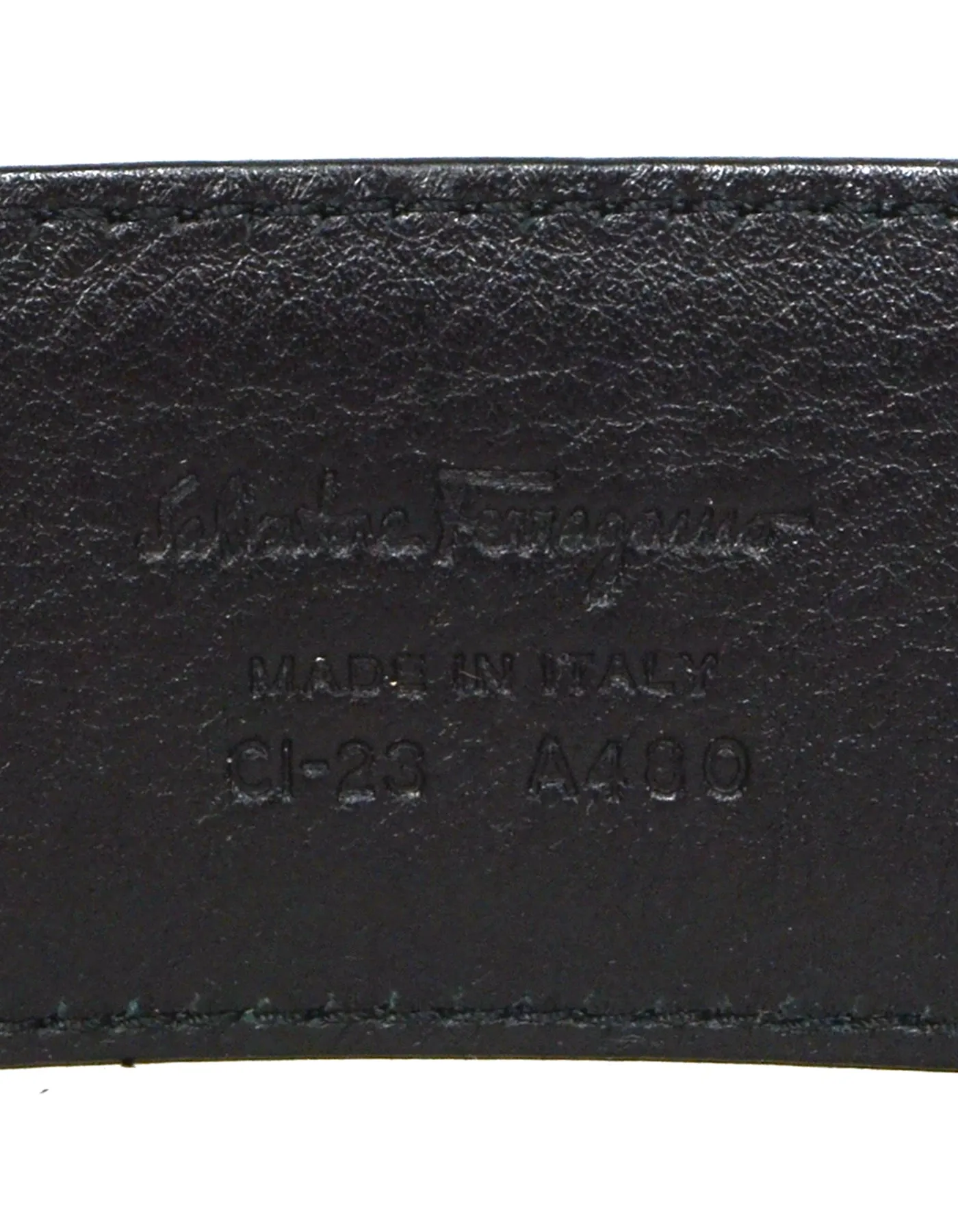 Ferragamo Black Patent Leather Vera Bow Belt sz 29