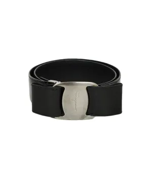 Ferragamo Black Patent Leather Vera Bow Belt sz 29