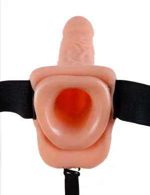 Fetish Fantasy Series 7 Inch Hollow Strap-on With Balls - Flesh *