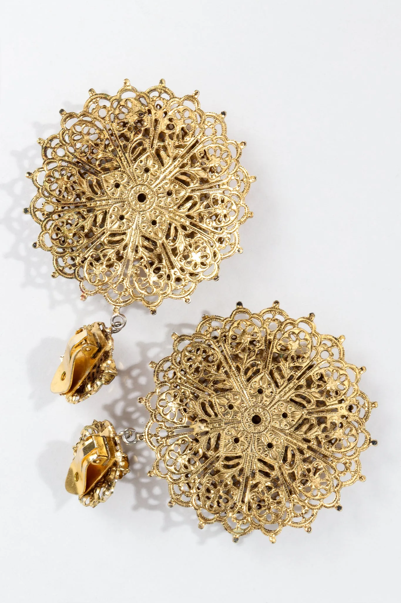 Filigree Heart Drop Earrings