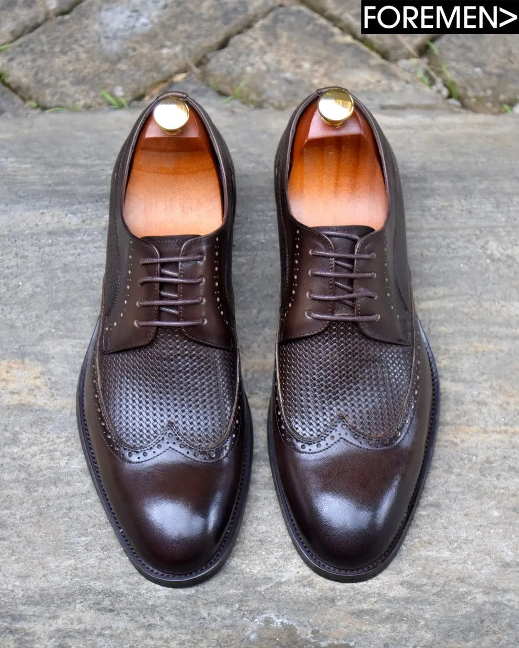 FOREMN | Coffee Leather Derbies