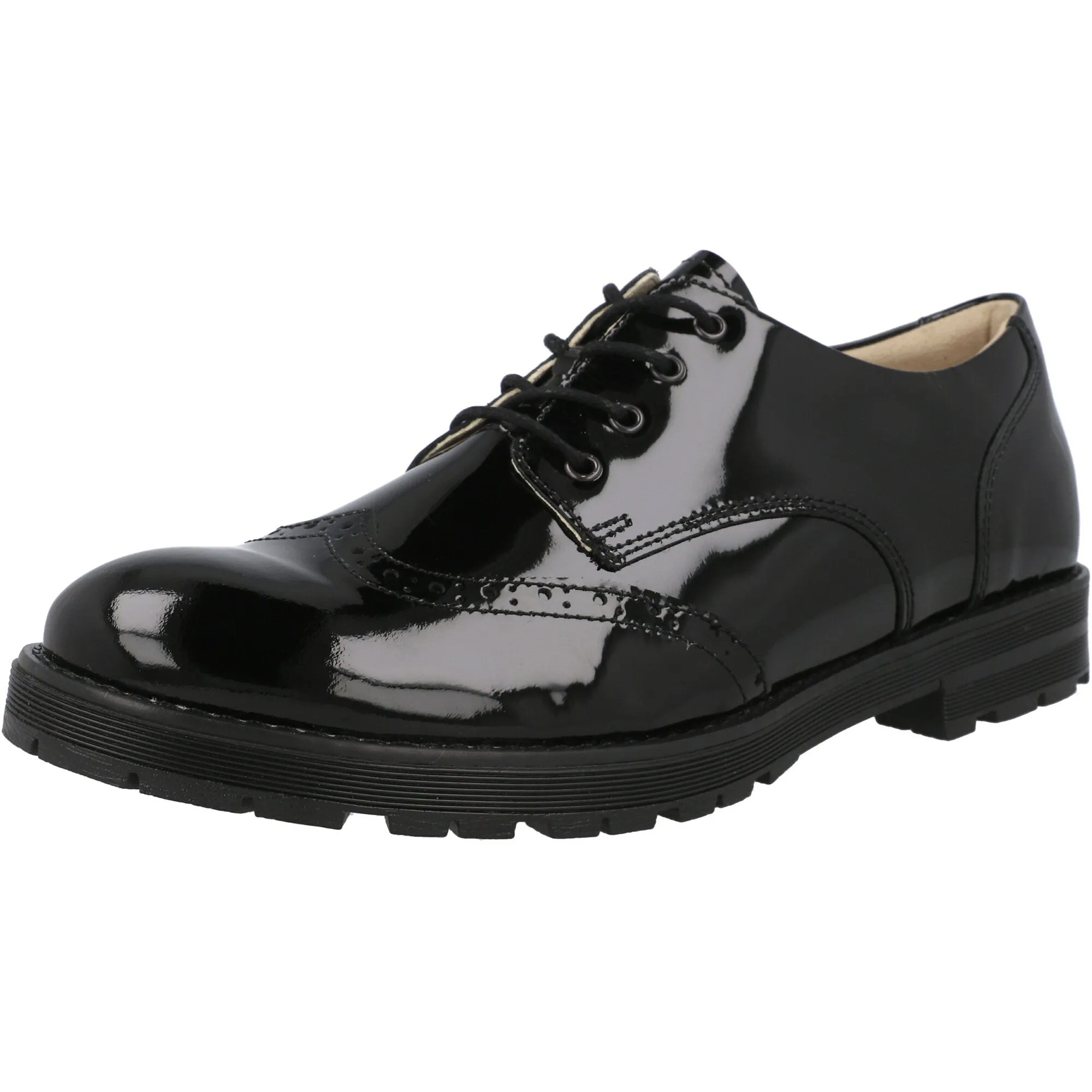 Froddo Charlie Black Brogue Shoes