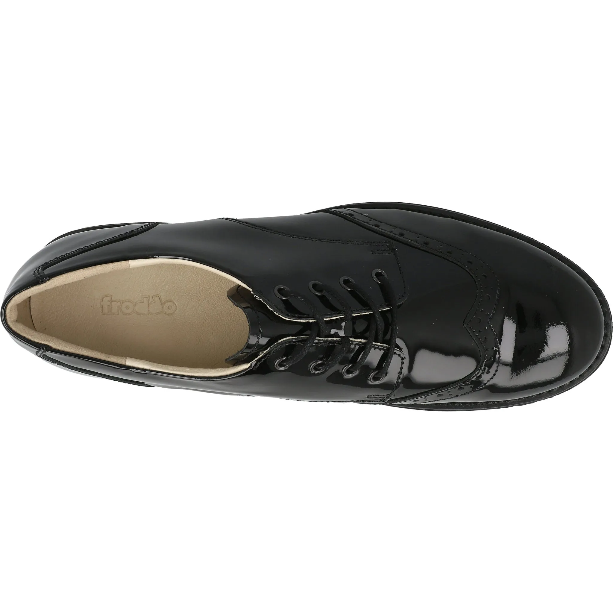 Froddo Charlie Black Brogue Shoes