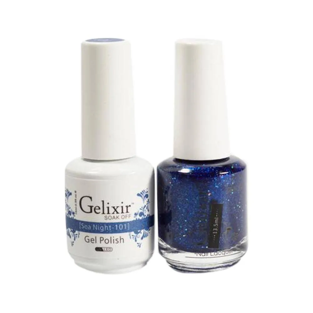 GELIXIR / Gel Nail Polish Matching Duo - 101 Sea Night