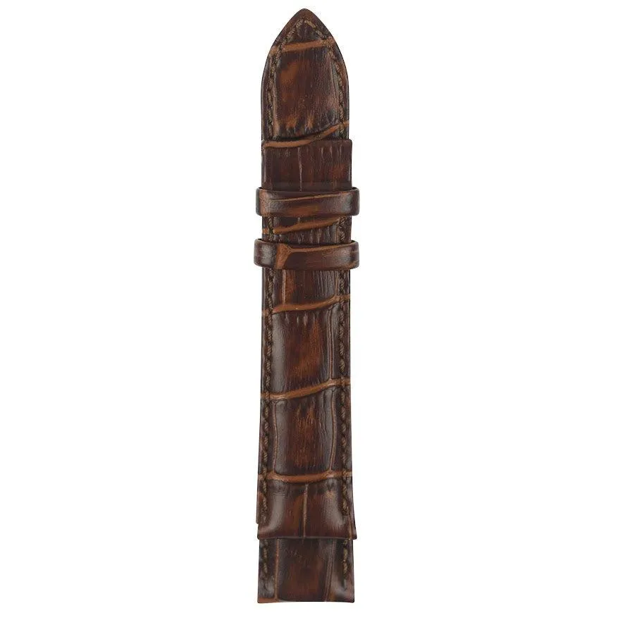 Gevril Madison 20mm Alligator Pattern Leather Strap