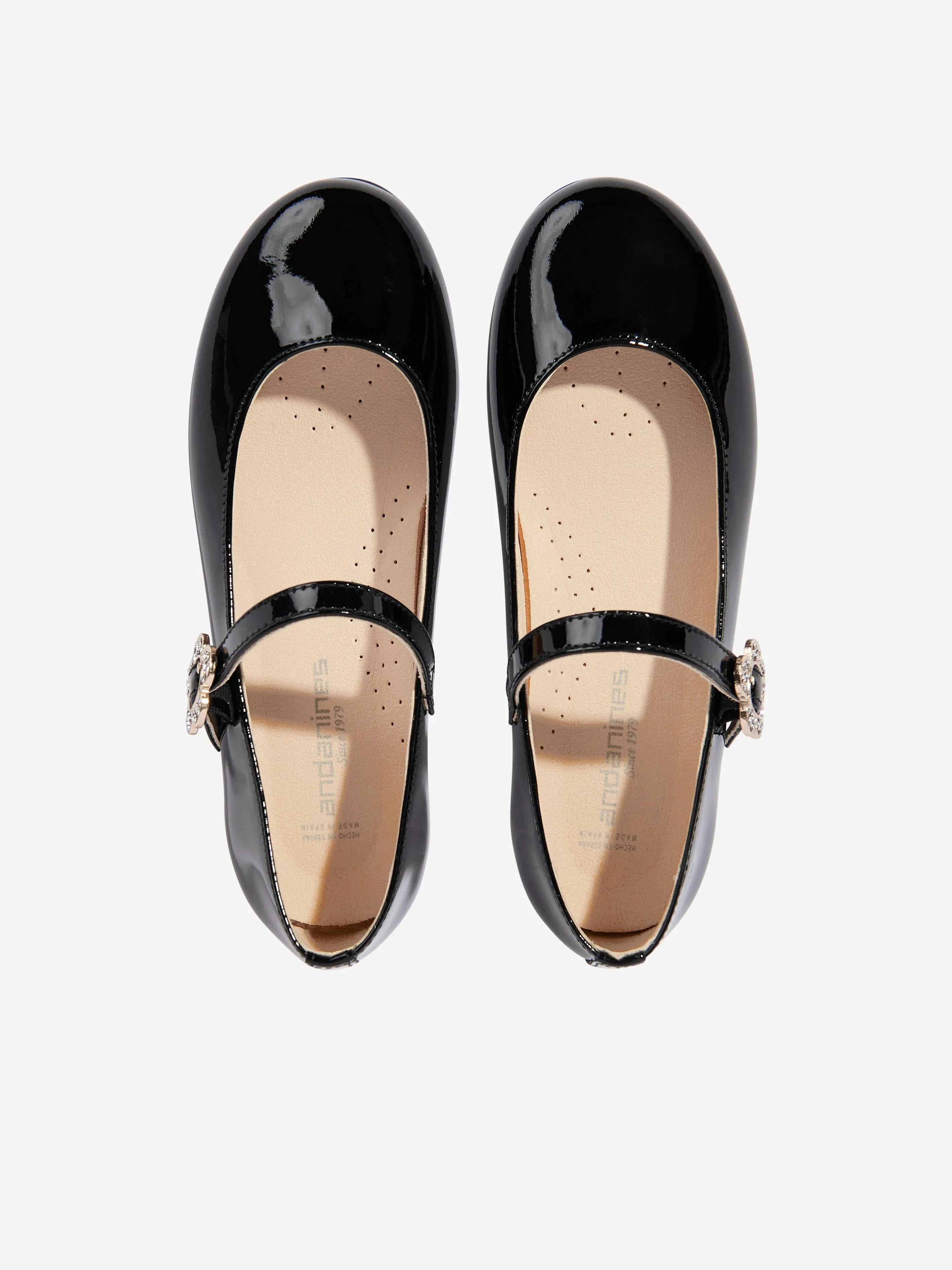 Girls Patent Leather Mary Jane Shoes in Black
