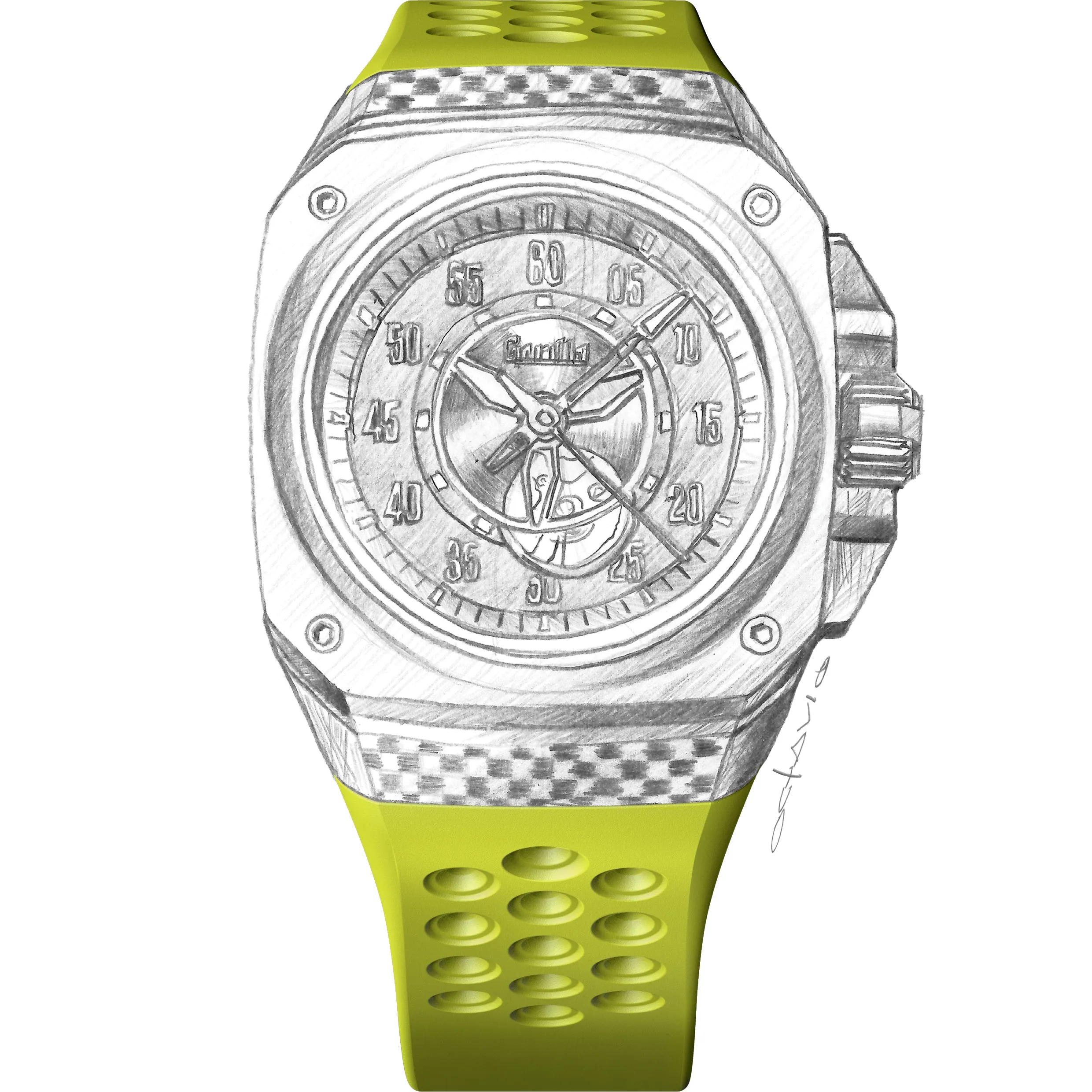 Gorilla Watch Strap - Acid Green