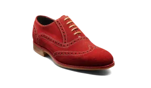Grant - Red Grey Suede