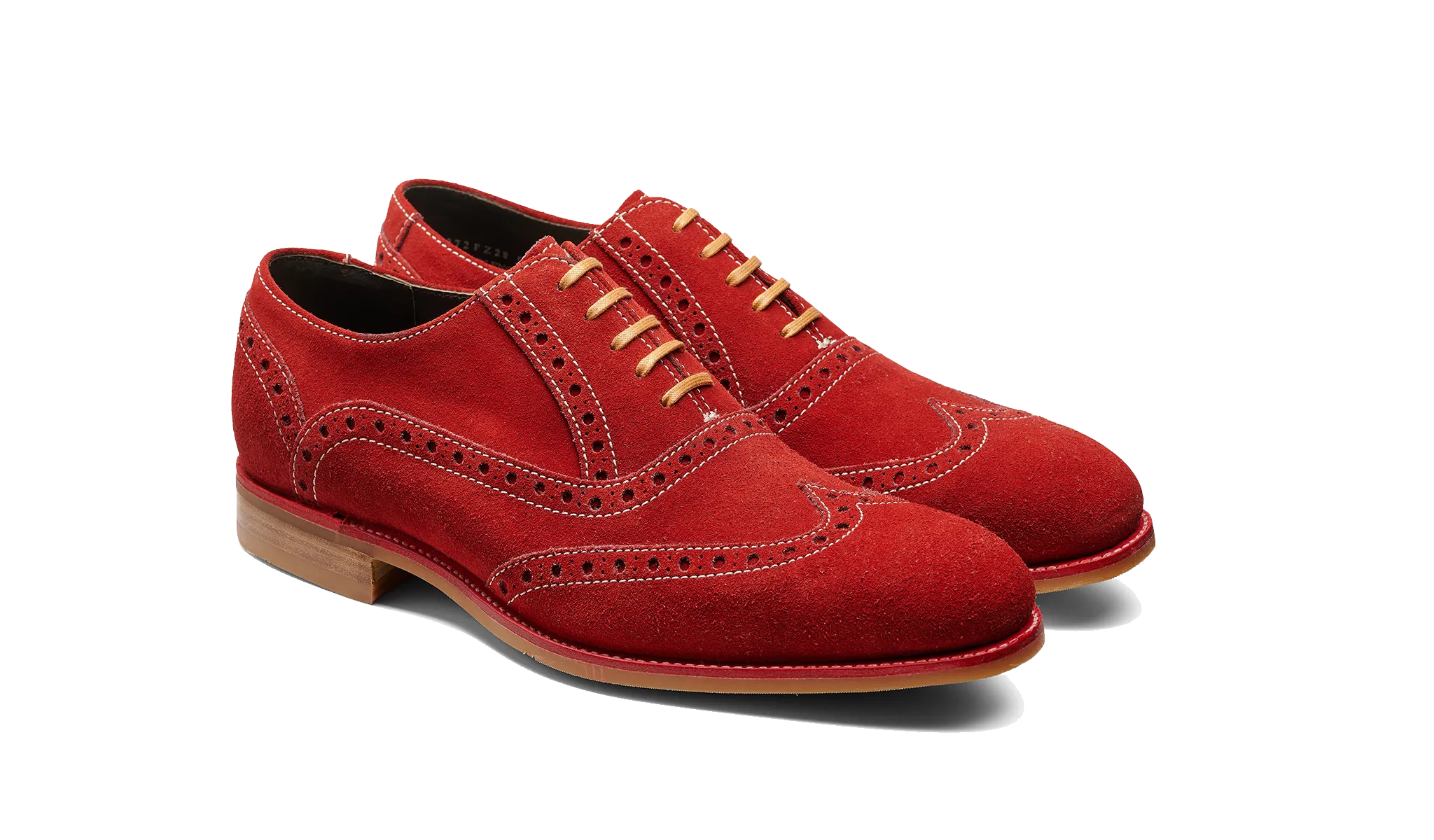 Grant - Red Grey Suede