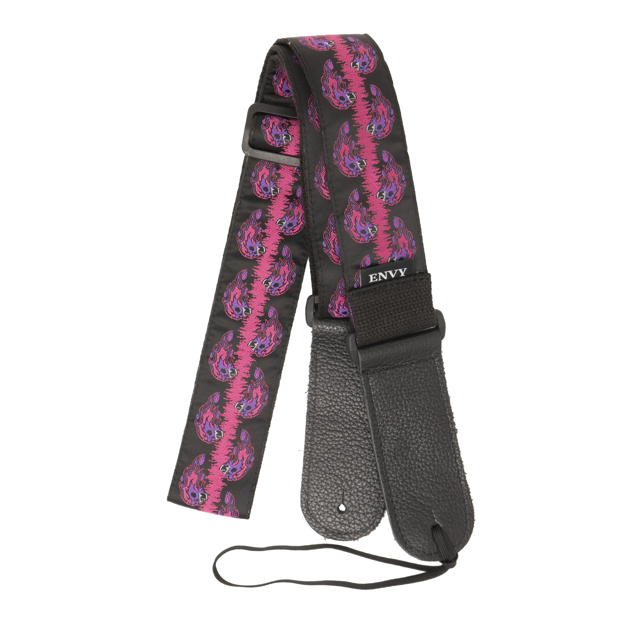 Guitar Strap - Flaming Skulls
