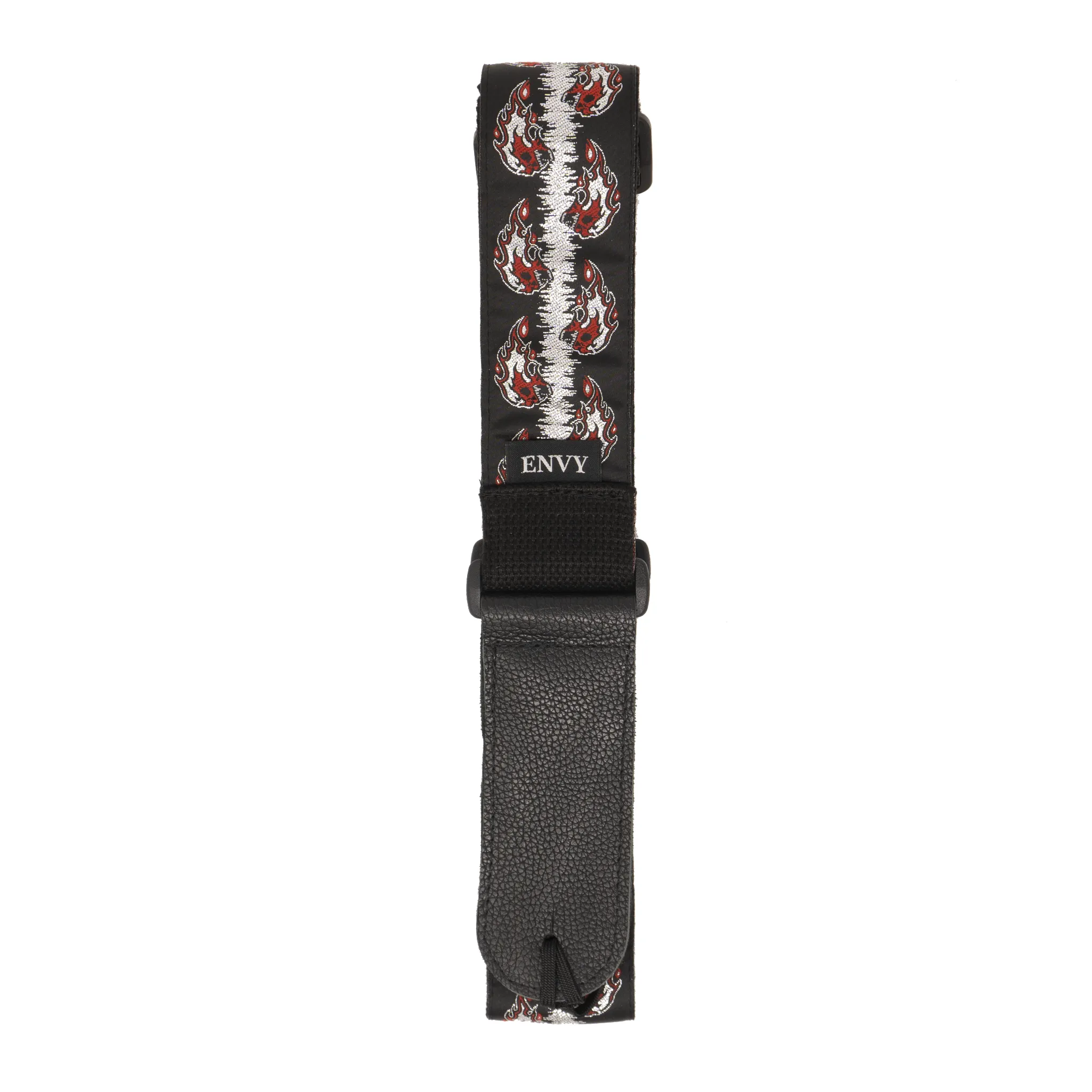 Guitar Strap - Flaming Skulls