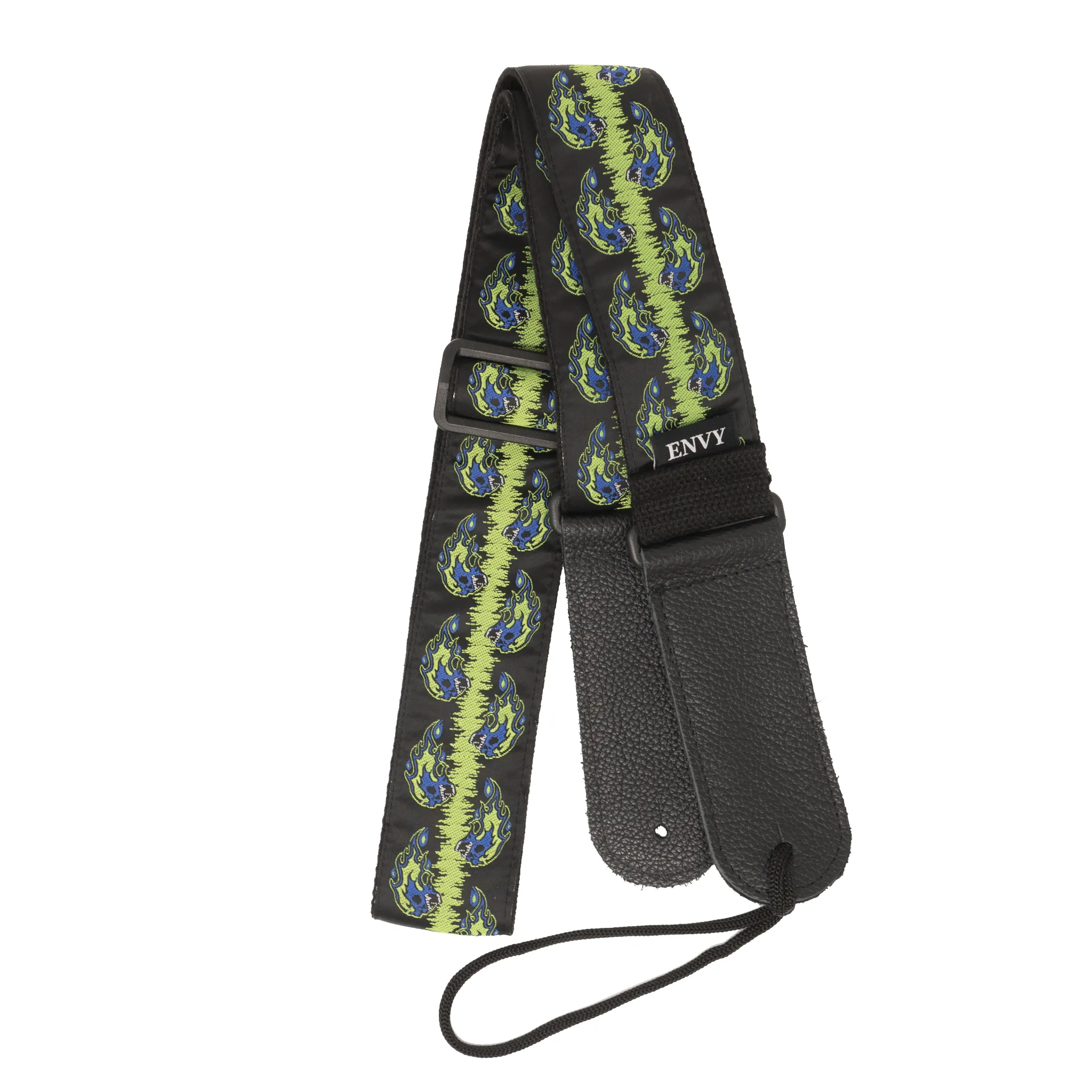 Guitar Strap - Flaming Skulls