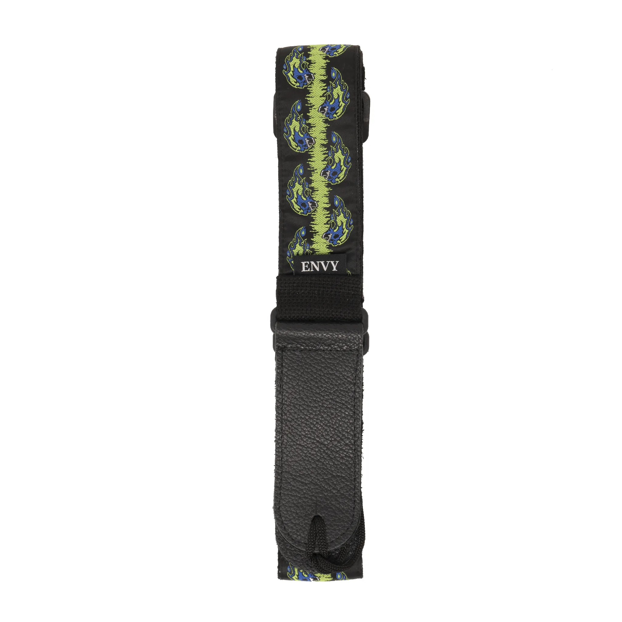 Guitar Strap - Flaming Skulls