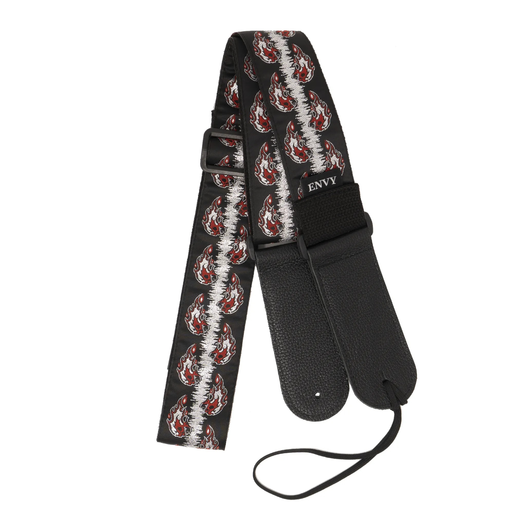 Guitar Strap - Flaming Skulls